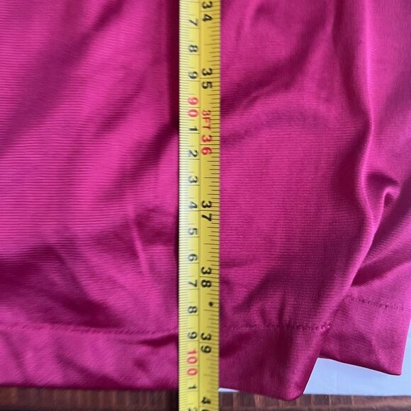 Vanity Fair Knee Length V-neck Nightgown Burgundy White Blue 70’s Sleeveless - Picture 6 of 8